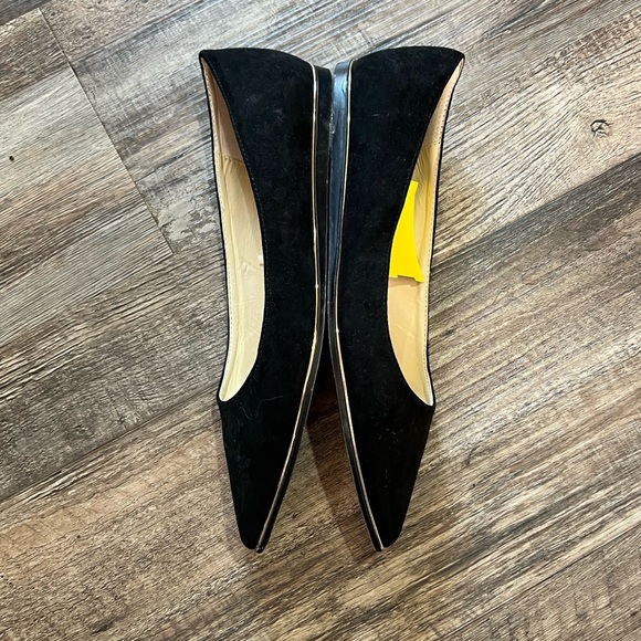 Zara Basic Flat Suede Pointed Shoes / Color: Black / Size: 38 / Item# 825-4 - Picture 2 of 6